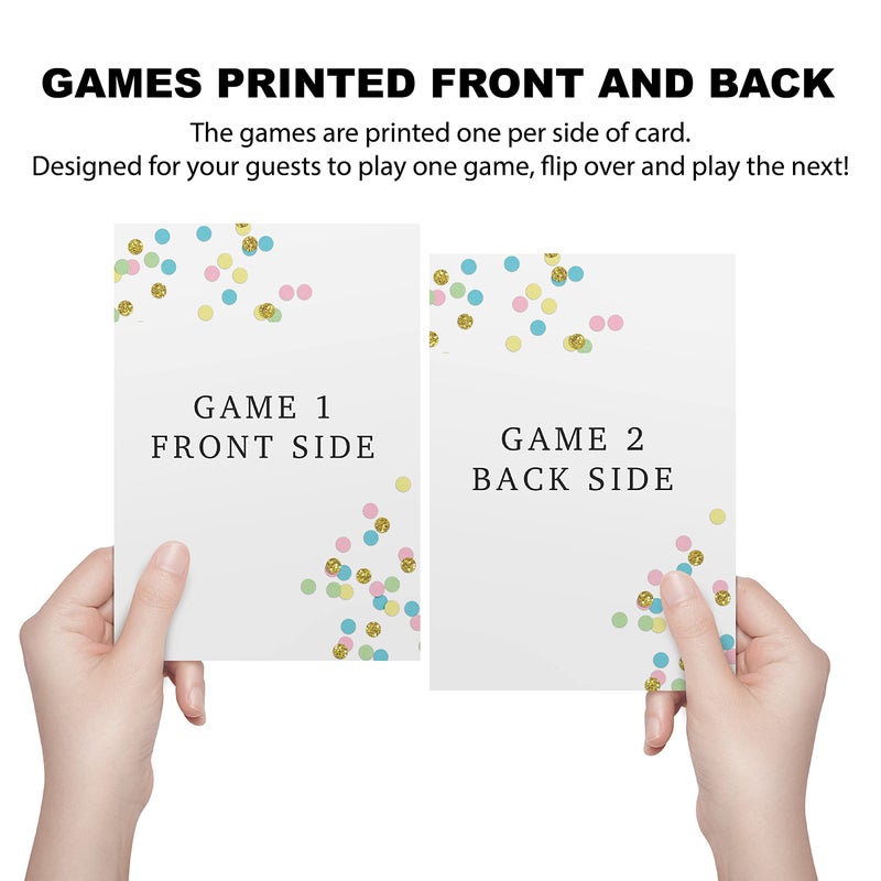 Your Main Event Prints Wedding Bridal Shower Games, Fun Activities, Kraft Minimalist Style - Guest Quest, He Said She Said, What's in Your Phone and Would She Rather - Image 3